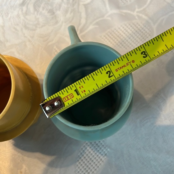 Vintage Mr. Peanut plastic mug/cup in blue and tan/yellow - Picture 7 of 7